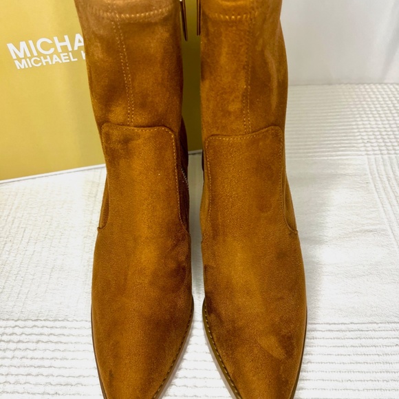 Michael Michael Kors,  Dover 100mm pointed-toe boots, Luggage, 7 - Picture 5 of 12
